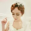 Fashion Wedding Ceremony outfit Beaded Crystal Pearl Crown Head Bridal Wedding Hair Accessories head pieces Tiaras New