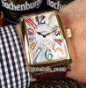 Hochwertige lange Sland Classique Color Dreams schwarzes Zifferblatt Automatik Herrenuhr Roségoldgehäuse Lederarmband Günstige neue Uhren220S