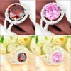 Luckyshine Whole Mix Size12 Pcs Lot Bijoux quotidiens Bagues bijoux Carré Zircon Gems 925 Bague plaquée argent sterling Vacances Gif258S