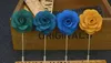 Lapel Flower Man Woman Camellia Handmade Boutonniere Stick Brooch Pin Men's Accessories in 18 Colors