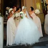 Vintage Strapless Princess Beaded Lace Ball Gown Wedding Dress Bridal Dresses Tulle Robe de Marove Gratis frakt