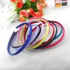 10pcs cabelo menina hoop 3/8" fita de gorgorão Forrado coberto Bandas cabelo de plástico batismo Performances difícil Headband Cabelo Acessórios FJ3101