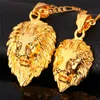gold plated lion head