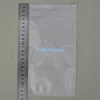 12x23cm (4,7 "x9.1") Branco / Clear Auto Seal Zipper Bloqueio Saco, Comércio, embalagens de plástico Zipper selo de embalagem Pouch Poly Bag Com Asa Buraco