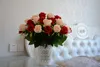silk rose flower wedding decorative and home kitchen room decoration cheap good quality free shipping SF0212