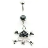 Yyjff D0156 Skull Style Belly Fling Ring Mix Colors