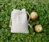 Vintage Linen Drawstring Bags Sack 8x10cm 3x4inch Makuep Jewelry Gift Packaging Pouch2805103