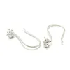 Beadsnice 925 Silver Earring Hooks French Earwire Flower Earrings Silver Jewelry Supplies Hook Earring Findings Wholesale ID 25424