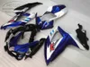 ABS fairing kit for SUZUKI GSX-R750 GSX-R600 2008 2009 2010 K8 K9 white black blue fairings set GSXR 600 750 08-10 FA2