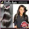 Trama de cabelo da Mal￡sia 3pcs/lot weave straight rural preto cor bellahair