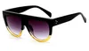 أزياء نظارات ماركة مصمم النساء شقة الأعلى خمر نظارات الشمس أنثى برشام ظلال إطار كبير مكبرة UV400 VE0133