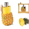 Kolay Mutfak Ananas Dilimleme Topa Soyucu Kesici Bıçak Paslanmaz Çelik Mutfak Meyve Araçları Yemek Kesici Araçları