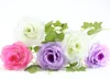 10 pcs 4 "Artificial Handmade Rose Flores Folha Para O Casamento De Noiva Bouquet Decoração de Casa