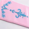 Kostüm Prinzessin Kinder Handschuhe für Mädchen Party Handschuhe lange Satin Cosplay verkleiden sich Zubehör Kinder lange blaue Handschuhe