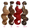 Brazilian Virgin Hair Body Wave Hair Weave Bundles Unprocessed Virgin Brazilian Body Wave Human Hair Extensions Red Brown Blonde