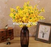 NOUVELLES fleurs de printemps en soie 60 cm/23,62 "de longueur fleurs artificielles couleur jaune jasmin d'hiver 7 tiges par bouquet pour pièce maîtresse de mariage