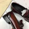 Feragamo Ferra Lok fu skor bästa kvalitet verklig läder kohud män casual skor lyxdesigner oxford mocassin klänningskor zapatos hombre dermis 38-44 Q29S D21L