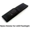 Neue schwarze Nylon-Gürtel-Holster-Cover-Beutel für Ultrafire C8 E6 E17 A100 501B 502B LED-Taschenlampe Fackel 301 303 Laserstift DHL Kostenlose Lieferung