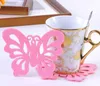 2016 novas Esteiras Pads Coaster criativo dos desenhos animados moda criativo coasters placemats butterfly heat pad tapete fabricantes, por atacado