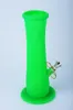 Folded Portable Silicone Bong Travel Water Bong Färgglada Bong Filter Silikon Oljeplattform för rökning Silikon Hookah Gratis frakt