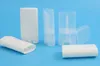 Taşınabilir DIY 1000 Adet / grup 15 ml Plastik Boş Oval Dudak Balsamı Tüpler Deodorant Konteynerler Temizle Beyaz Ruj Moda Serin Dudak Tüpler
