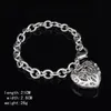 con numero di tracciamento Top Bracciale in argento 925 Europa Bracciale con cuori stereo Gioielli in argento 20 pezzi lotto economico 1774284K