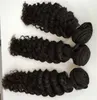 InterloveHair Hair Wefts Deep Wave Mänskliga hårförlängningar kan vara rakt billigt hårväv i naturlig färg