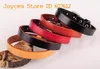 Wholesale-Lot 5PCS G458 Wholesale Men's Women's Simply Cool Plain Single Wrap Genuine Leather Bracelet Bangle Cuff Fashion Jewrly