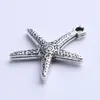 Silver copper retro Floating Charms Starfish Pendant Manufacture DIY jewelry pendant fit Necklace or Bracelets charm 600pcs lot 10287r