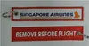 Singapore Airlines Remove Before Flight Gepäck-Schlüsselanhänger, Anhänger für Piloten, Kabinenpersonal, 13 x 2,8 cm, 100 Stück
