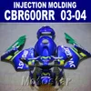 ホット！ 100％射出成形ブルーフィットホンダCBR 600RRフェアリング2003 2004 CBR600RR 03 04ボディキットRJSD