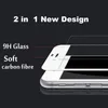Tempererat Glass 3D HD Soft Protective Film för iPhone 5 5C 5s 6 Plus 6s Full Cover Carbon Fiber Screen Protector Epacket5832554