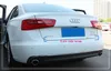 Kostenloser Versand! 2-teilige Zierleiste für den hinteren Kofferraum aus hochwertigem Edelstahl (obere Zierleiste + untere Zierleiste) für Audi A6L 2013–2015