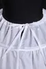 Nouveau blanc 6 cerceaux jupon Crinoline Slip sous-jupe robes de mariée robe de bal grande taille jupon de mariée Unde8619545