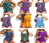 Aztec Tiger Snake Plus Size High Waist printed Bikini Chubby Women Sexy Fringe Tassel Swimsuit Push Up Padded Bra+briefs Swimwear Bath suit