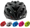 Cascos de bicicleta Negro mate Hombres Mujeres Casco de bicicleta Luz trasera Bicicleta de carretera de montaña Cascos de ciclismo moldeados integralmente