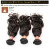 Onda Natural brasileira Virgem Do Cabelo 3 Pcs Lote Grau 7A Não Transformados Onda de Água Brasileira Tecer Cabelo Humano Feixes de Cor Natural Emaranhado Livre