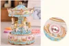 Juguetes LED Merry-Go-Round Music Box con regalos de cumpleaños de San Valentín LED Light para niñas Kids8133012