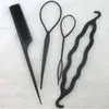 Hair Twist Styling Clip Stick Bun Maker Braid Tool Hair Accessories New Fashion 1 set=4pcs Free shipping