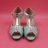 Verklig bild vintage br￶llopskor sandal f￶r kvinnor handgjorda 35 tum kattunge klackar tstrap t￤ckt h￤l brudskor US4US14 lady sa5192844