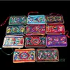 10st klockor kinesisk stil dubbel broderi satin lilla zip väskor för smycken gåva påse förpackningskort täcker kvinnor mynt handväska favoriter