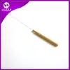 10 unids/bolsa mango de madera Micro anillos gancho herramienta de bucle enhebrador aguja de tracción para extensiones de cabello Nano anillo