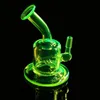 Gekleurde mini -buisglas Bong Water Pijp Bongs Recycler Filter Percolators Rooknagels Jiont 10 mm Hoogte 13 cm