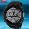 2015 New Skmei Brand Men a mené Digital Military Watch 50m Dive Swim Dress Sports Montres Fashion Outdoor Montre à des bracelets entièrement GW16032739