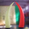 4m Multicolor Decorative Lighting Inflatable Tusk for Wedding and Event