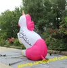 Licorne de cheval de ballon gonflable rose de 3m de haut avec LED pour la décoration d'événement de décor d'étape ou de discothèque de parc