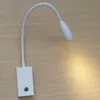 Lampor topoch dimning LED -läsningslampor Hård kabeldragen touch dimmer switch aluminium slang flexibel fokuseringsljus AC100240V DC12V för