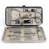 12 In 1 Manicure Set Portable Stainless Steel Nail Clipper Finger Plier Tweezers Nail Sissors Nail Care Tools