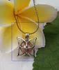 Kan öppna Hold Pearl Gem Pärlor Locket Cage Butterfly Style Charm Pendant Mountings för DIY armband halsband smycken