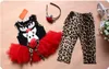 Costumes de bébé de Noël Vêtements pour filles robes tutu Bandeaux T-shirts Collants Leggings pantalons T-shirts Pantalons Tenues pour enfants Ensembles